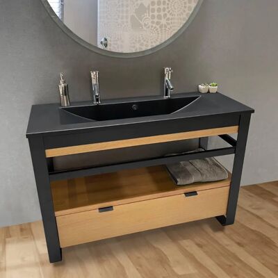 BYCA Armario de baño - Natural - 120cm, Roble, Diseño Moderno BYCA Armario de baño - Natural - 120cm, Roble, Diseño Moderno