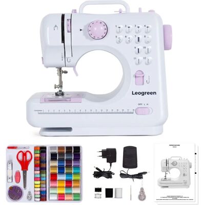 Leogreen Naaimachine Draagbaar 12 Steekfuncties Beginnersvriendelijk Leogreen Naaimachine Draagbaar 12 Steekfuncties Beginnersvriendelijk