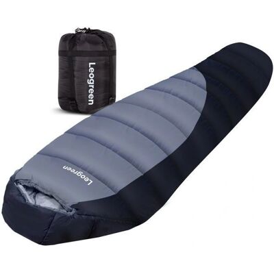 Leogreen Sac de Couchage - 3 Saisons Ultraleger 1800g, 210x80x35cm - Noir - Publicité Leogreen Sac de Couchage - 3 Saisons Ultraleger 1800g, 210x80x35cm - Noir - Publicité