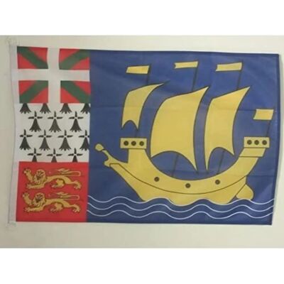AZ Flag - Saint Pierre et Miquelon flag - 90x60 cm - Flag - Publicité AZ Flag - Saint Pierre et Miquelon flag - 90x60 cm - Flag - Publicité