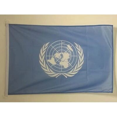 Az Flag - Drapeau ONU 90x60 - 90x60 cm - Drapeau - Publicité Az Flag - Drapeau ONU 90x60 - 90x60 cm - Drapeau - Publicité