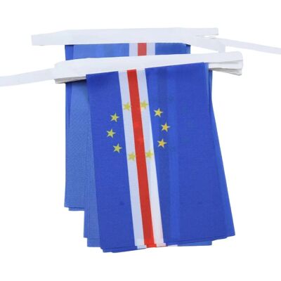 Az Flag Cap Verde Flag Garland - 6m, 20 Flags, 21x15cm Az Flag Cap Verde Flag Garland - 6m, 20 Flags, 21x15cm