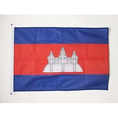 AZ Flag - Drapeau Nautique Cambodgien - 45x30 cm - Flag - Publicité AZ Flag - Drapeau Nautique Cambodgien - 45x30 cm - Flag - Publicité