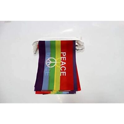 AZ FLAG Ghirlanda 6 Meter Regenbogenflagge AZ FLAG Ghirlanda 6 Meter Regenbogenflagge
