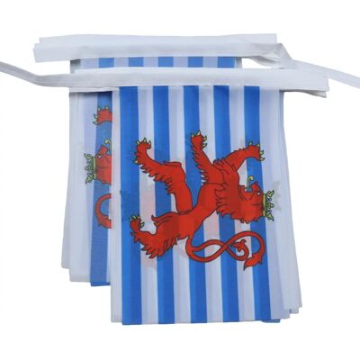 Guirlande de drapeaux du Luxembourg - 6 mètres 20 drapeaux avec lion - Publicité Guirlande de drapeaux du Luxembourg - 6 mètres 20 drapeaux avec lion - Publicité