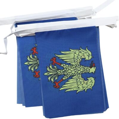 AZ FLAG Guirnalda 6 Metros 20 Banderas Friuli-Venezia Giulia - Festón BANDIERINE AZ FLAG Guirnalda 6 Metros 20 Banderas Friuli-Venezia Giulia - Festón BANDIERINE