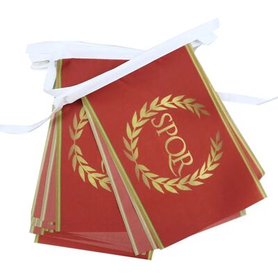 AZ FLAG Slinger 6 Meter - Bandiera SPQR - Festone BANDIERINE AZ FLAG Slinger 6 Meter - Bandiera SPQR - Festone BANDIERINE