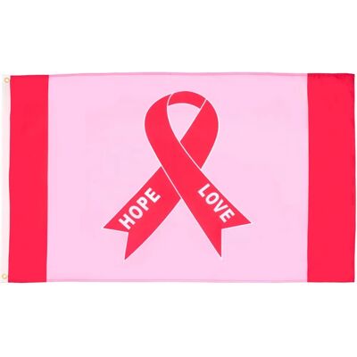 Az Flag - Breast Cancer Ribbon - Pink - 90x60 cm - Flag Az Flag - Breast Cancer Ribbon - Pink - 90x60 cm - Flag