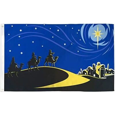 AZ FLAG Drapeau Bethléem Rois Mages 150x90cm - Drapeau de natalité - Publicité AZ FLAG Drapeau Bethléem Rois Mages 150x90cm - Drapeau de natalité - Publicité