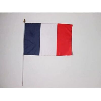 AZ FLAG - Frankreichflagge - 45x30 cm - Weiße Stange - Flag AZ FLAG - Frankreichflagge - 45x30 cm - Weiße Stange - Flag
