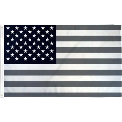 AZ Flag - USA Black Gray Flag - Black Gray - 150x90 cm - Flagge AZ Flag - USA Black Gray Flag - Black Gray - 150x90 cm - Flagge