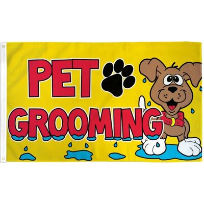 Az Flag Pet Grooming 150x90cm Flag - For Animal Salons Az Flag Pet Grooming 150x90cm Flag - For Animal Salons