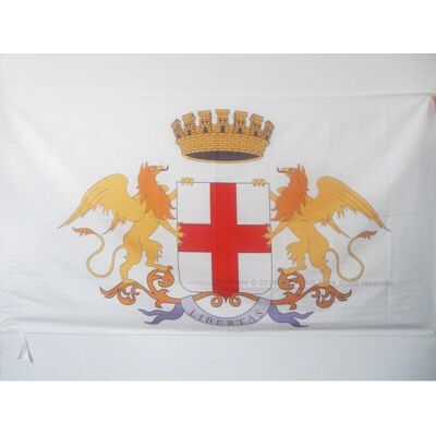 AZ FLAG Genova zászló 90x60cm címerrel - Város címerrel AZ FLAG Genova zászló 90x60cm címerrel - Város címerrel