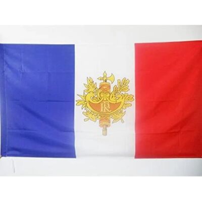 Az Flag Drapeau France avec Emblème 90x60cm - Drapeau National de France - Publicité Az Flag Drapeau France avec Emblème 90x60cm - Drapeau National de France - Publicité