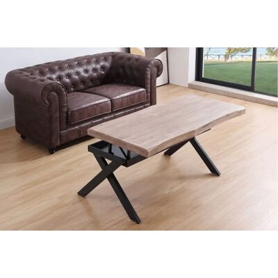 Mathi Design Table Basse Noire Réglable - Publicité Mathi Design Table Basse Noire Réglable - Publicité