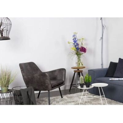 Mathi Design Alabama - Fauteuil Vintage en Simili - Style Scandinave Rétro - Publicité Mathi Design Alabama - Fauteuil Vintage en Simili - Style Scandinave Rétro - Publicité