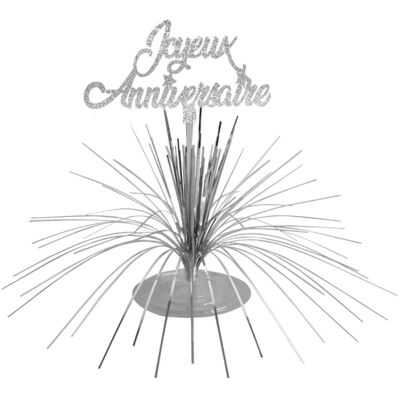 Jadeo Silver Birthday Centerpiece - Centerpiece for Celebrations Jadeo Silver Birthday Centerpiece - Centerpiece for Celebrations