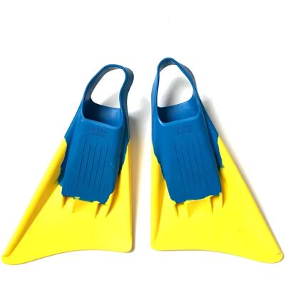 Rip SF300 - Aletas de Bodyboard - Azul / Amarillo - Para todo tipo de olas Rip SF300 - Aletas de Bodyboard - Azul / Amarillo - Para todo tipo de olas