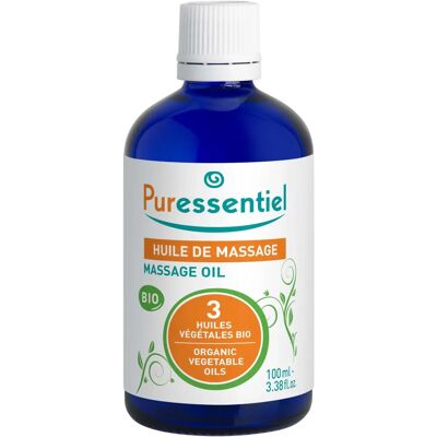 Puressentiel Huile de Massage Bio - Aux 3 Huiles Végétales - 100ml - Publicité Puressentiel Huile de Massage Bio - Aux 3 Huiles Végétales - 100ml - Publicité