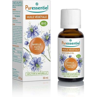 Huile Organique de Nigelle Puressentiel 50ml - Naturelle & Pure - Publicité Huile Organique de Nigelle Puressentiel 50ml - Naturelle & Pure - Publicité