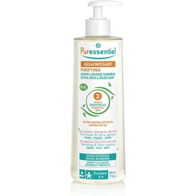 Puressentiel Superfettad Organisk Eterisk Olja Flytande Tvål Puressentiel Superfettad Organisk Eterisk Olja Flytande Tvål