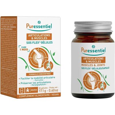 Puressentiel Capsules SOS Flex Articulations & Muscles - Publicité Puressentiel Capsules SOS Flex Articulations & Muscles - Publicité