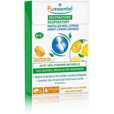 Pastilles Gorge Miel Citron Puressentiel - Pastilles - Publicité Pastilles Gorge Miel Citron Puressentiel - Pastilles - Publicité