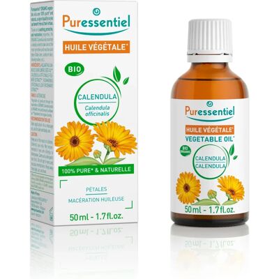 Huile Bio de Calendula Puressentiel - 50ml - Publicité Huile Bio de Calendula Puressentiel - 50ml - Publicité