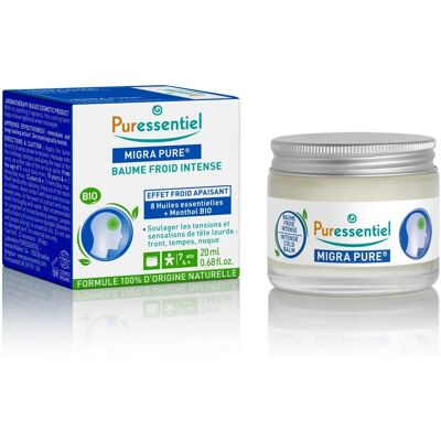 Puressentiel Headache Relief Balm Migra Pure Cold 20ml - Aromatherapy - Bio Puressentiel Headache Relief Balm Migra Pure Cold 20ml - Aromatherapy - Bio