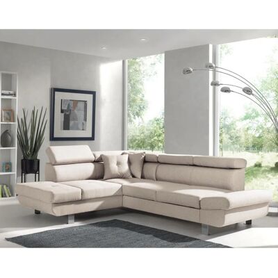 Bestmobilier Lisbona - Canapé d'angle - Têtières Réglables - 5 Places - Publicité Bestmobilier Lisbona - Canapé d'angle - Têtières Réglables - 5 Places - Publicité