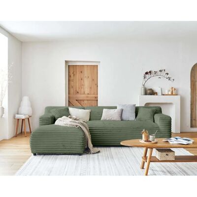 Bestmobilier Lisbona - Canapé d'angle 5 places - Bleu - Publicité Bestmobilier Lisbona - Canapé d'angle 5 places - Bleu - Publicité