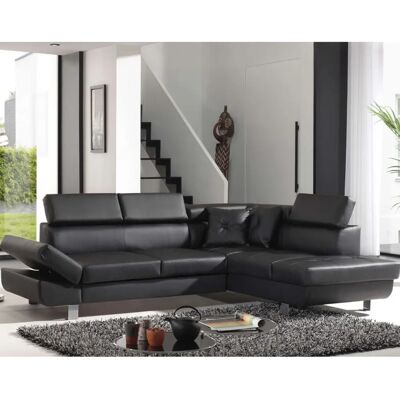Bestmobilier Nordic Canapé d’angle réversible - 4 places - Vintage Marron - Publicité Bestmobilier Nordic Canapé d’angle réversible - 4 places - Vintage Marron - Publicité
