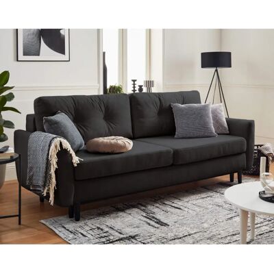 Lisa Design Nils - Canapé convertible 3 places en velours - Design scandinave - Publicité Lisa Design Nils - Canapé convertible 3 places en velours - Design scandinave - Publicité