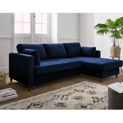 Lisa Design Anna Samt-Ecksofa - 4 Sitze - Zeitgenössischer Stil Lisa Design Anna Samt-Ecksofa - 4 Sitze - Zeitgenössischer Stil
