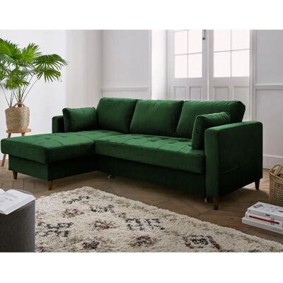 Lisa Design Brooke Ecksofa - Samt, 4 Sitze, Blau - Ecksofa Lisa Design Brooke Ecksofa - Samt, 4 Sitze, Blau - Ecksofa