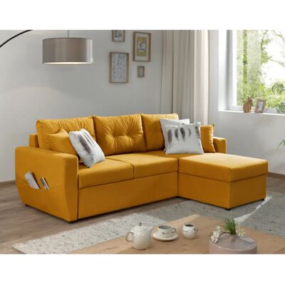 Bestmobilier Astoria - Samt Eckecke 4-Sitzer - Reversibel Bestmobilier Astoria - Samt Eckecke 4-Sitzer - Reversibel