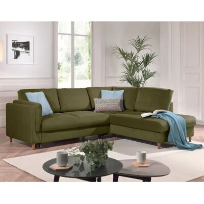 Lisa Design Brooke - Canapé d'angle en velours - 5 places - Style Scandinave Moderne - Publicité Lisa Design Brooke - Canapé d'angle en velours - 5 places - Style Scandinave Moderne - Publicité