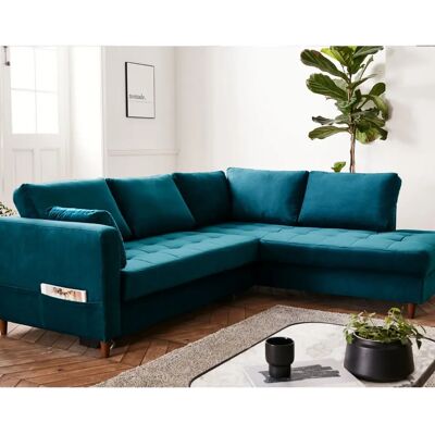 Lisa Design Anna Samt-Ecksofa - 5 Sitze - Beige Lisa Design Anna Samt-Ecksofa - 5 Sitze - Beige