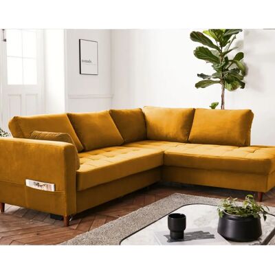 Lisa Design Anna - Eckcouch - Samt, 5 Plätze - Modern, Skandinavisch Lisa Design Anna - Eckcouch - Samt, 5 Plätze - Modern, Skandinavisch