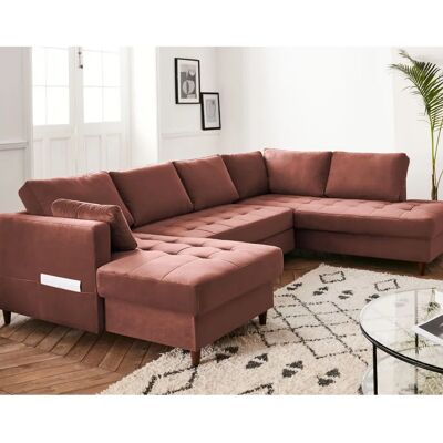 Lisa Design Anna Canapé Velours 7 Places - Contemporain - Publicité Lisa Design Anna Canapé Velours 7 Places - Contemporain - Publicité