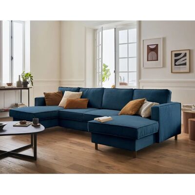 Lisa Design Jake Canapé d'Angle - 7 Places, Bleu - Mobilier Contemporain - Publicité Lisa Design Jake Canapé d'Angle - 7 Places, Bleu - Mobilier Contemporain - Publicité