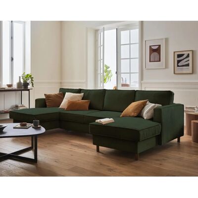 Lisa Design Jake - Ecksofa - Grün - 7 Sitze Lisa Design Jake - Ecksofa - Grün - 7 Sitze
