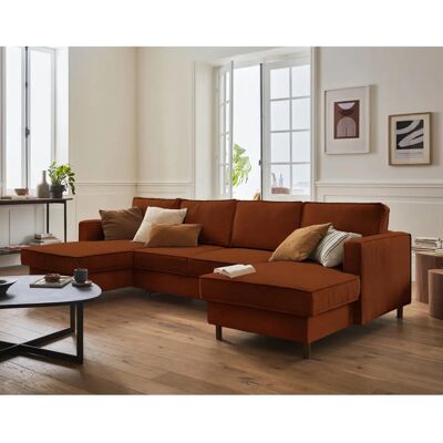 Lisa Design Jake - Ecksofa - 7 Sitze - Rost Lisa Design Jake - Ecksofa - 7 Sitze - Rost