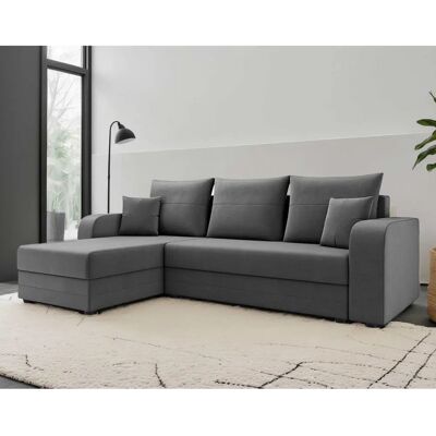 Bestmobilier Harvey - Canapé d'angle - 4 places - Gris - Publicité Bestmobilier Harvey - Canapé d'angle - 4 places - Gris - Publicité
