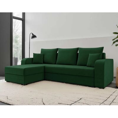 Bestmobilier Harvey - Canapé d'angle réversible - Velours - 4 places - Style contemporain - Publicité Bestmobilier Harvey - Canapé d'angle réversible - Velours - 4 places - Style contemporain - Publicité