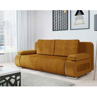 Bestmobilier Elio Canapé 3 Places Convertible en Velours - Sofa - Publicité Bestmobilier Elio Canapé 3 Places Convertible en Velours - Sofa - Publicité