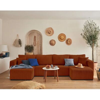 Bestmobilier Topaze - Canapé U 7 Places Velours - Publicité Bestmobilier Topaze - Canapé U 7 Places Velours - Publicité