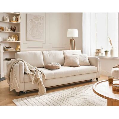 Lisa Design Brooke - Canapé velours 3 places - Style scandinave - Publicité Lisa Design Brooke - Canapé velours 3 places - Style scandinave - Publicité