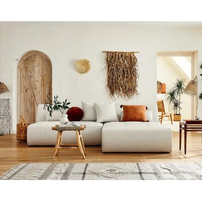 Canapé d'angle Onyx Lisa Design - 4 places réversible Beige - Publicité Canapé d'angle Onyx Lisa Design - 4 places réversible Beige - Publicité