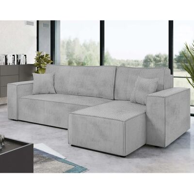 Bestmobilier Cezanne Canapé d'angle Réversible Gris - 4 Places - Publicité Bestmobilier Cezanne Canapé d'angle Réversible Gris - 4 Places - Publicité